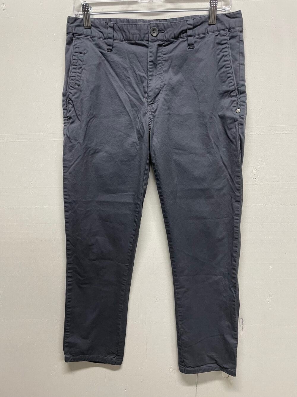 Vuori Movement Chino Pants Charcoal Gray Cotton Athletic Casual Mens Size 30